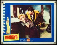 2v175 MARILYN lobby card #6 '63 great close image of sexy Marilyn Monroe & Don Murray from Bus Stop!