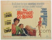 2v581 MARRIAGE-GO-ROUND TC '60 Julie Newmar wants to borrow Susan Hayward's husband James Mason!