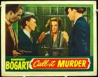 2v176 MIDNIGHT LC #3 R47 Humphrey Bogart with gun, Margaret Wycherly in jail, Call it Murder!