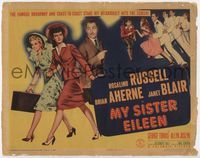 2v594 MY SISTER EILEEN title card '42 Rosalind Russell in the stage hit that convulsed Broadway!
