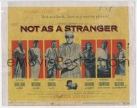 2v603 NOT AS A STRANGER title card '55 doctor Robert Mitchum, Olivia De Havilland, Frank Sinatra