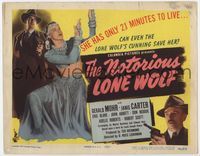 2v604 NOTORIOUS LONE WOLF TC '46 can Gerald Mohr save Janis Carter,who only has 21 minutes to live!