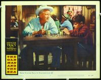 2v205 OLD MAN & THE SEA LC #1 '58 Spencer Tracy close up with boy, from Ernest Hemingway novel!