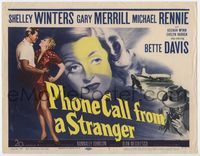 2v616 PHONE CALL FROM A STRANGER TC '52 Bette Davis, Shelley Winters, Michael Rennie, cool art!