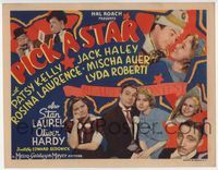2v617 PICK A STAR title card '37 Laurel & Hardy as themselves in Hollywood as a favor to Hal Roach!