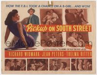 2v618 PICKUP ON SOUTH STREET TC '53 Richard Widmark & Jean Peters in Samuel Fuller noir classic!