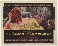 2v643 RAINS OF RANCHIPUR TC '55 Lana Turner, Richard Burton, rains couldn't wash their sin away!