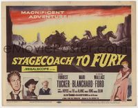 2v699 STAGECOACH TO FURY TC '56 pretty Marie Blanchard & Forrest Tucker in magnificent adventure!
