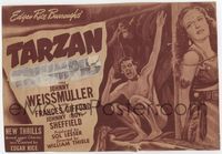 2v725 TARZAN TRIUMPHS TC R49 great artwork of Johnny Weismuller & sexy Frances Gifford as Zandra!