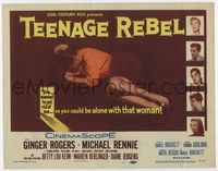 2v728 TEENAGE REBEL TC '56 Michael Rennie sends daughter to mom Ginger Rogers so he can have fun!