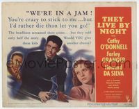 2v733 THEY LIVE BY NIGHT TC '48 Nicholas Ray film noir classic, Farley Granger, Cathy O'Donnell