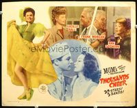 2v275 THOUSANDS CHEER lobby card #6 '43 Lucille Ball, Frank Morgan, Ann Sothern, soldier Gene Kelly!