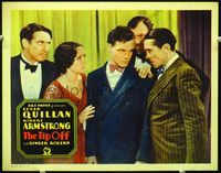 2v278 TIP OFF lobby card '31 Eddie Quillan is confronted by tough guys, and Joan Peers worries!