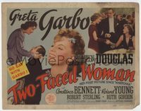 2v752 TWO-FACED WOMAN title card '41 go gay with Greta Garbo & Melvyn Douglas, Constance Bennett