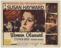 2v787 WOMAN OBSESSED title card '59 Best Actress Academy Award Winner Susan Hayward, Stephen Boyd