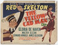 2v792 YELLOW CAB MAN title card '50 art of Red Skelton by Al Hirschfeld, plus sexy Gloria DeHaven!
