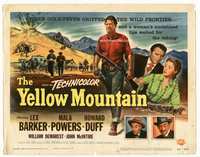 2v793 YELLOW MOUNTAIN title card '54 Lex Barker & Howard Duff want gold and pretty Mala Powers!