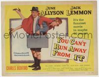 2v795 YOU CAN'T RUN AWAY FROM IT TC '56 Jack Lemmon & Allyson in remake of It Happened One Night!