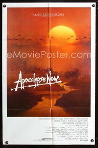 2w244 APOCALYPSE NOW Aust one-sheet poster '79 Francis Ford Coppola, art of helicopters over sunset!