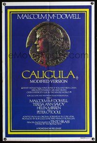 2w264 CALIGULA Australian movie one-sheet poster '80 Malcolm McDowell, Bob Guccione, epic!