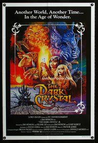 2w280 DARK CRYSTAL Aust one-sheet '82 Jim Henson, Frank Oz, cool fantasy art by Richard Amsel!