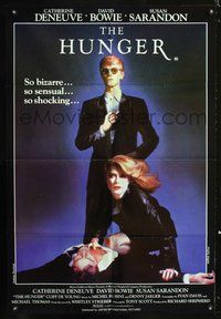 2w337 HUNGER Aust one-sheet poster '83 Catherine Deneuve, David Bowie, Susan Sarandon, vampires!