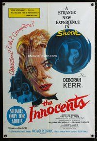 2w343 INNOCENTS Aust one-sheet poster '62 Deborah Kerr in Henry James' English classic horror story!