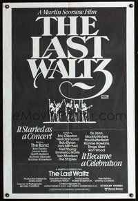 2w369 LAST WALTZ Aust one-sheet poster '78 Martin Scorsese, it started as a rock & roll concert!