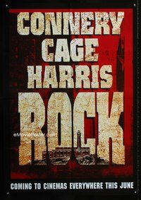 2w435 ROCK teaser Aust one-sheet '96 Sean Connery, Nicolas Cage, Ed Harris, Alcatraz, Michael Bay!
