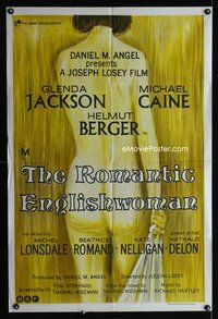 2w438 ROMANTIC ENGLISHWOMAN Aust one-sheet poster '75 Joseph Losey, Glenda Jackson, Michael Caine