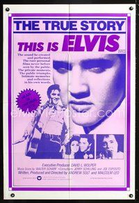 2w481 THIS IS ELVIS Australian movie one-sheet poster '81 Elvis Presley rock 'n' roll biography!