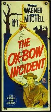 2w509 20TH CENTURY FOX HOUR: THE OX-BOW INCIDENT Aust daybill '55 Robert Wagner, Cameron Mitchell