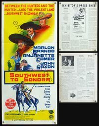 2w521 APPALOOSA Aust daybill '66 Marlon Brando lives on the edge of violence, South of Sonora!