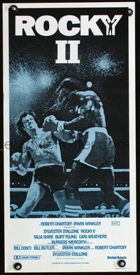 2w835 ROCKY II Australian daybill movie poster R80s Sylvester Stallone, Weathers