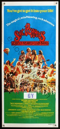 2w855 SGT. PEPPER'S LONELY HEARTS CLUB BAND Aust daybill '78 George Burns, Bee Gees, the Beatles!