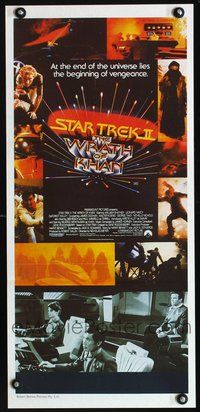 2w885 STAR TREK II Australian daybill movie poster '82 Leonard Nimoy, William Shatner