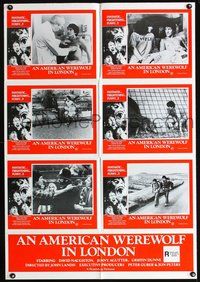 2w971 AMERICAN WEREWOLF IN LONDON Aust LC poster '81 John Landis, David Naughton, Griffin Dunne