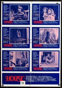 2w982 HOUSE Australian lobby card poster '86 Steve Miner, William Katt, George Wendt, creepy scenes!