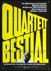 2w030 BESTIAL QUARTET Style B, teaser German '75 Jacques Rouffio, Gerard Depardieu, Michel Piccoli