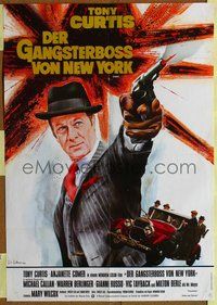 2w118 LEPKE German movie poster '74 Tony Curtis, Anjanette Comer, cool gangster artwork!