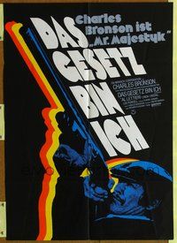 2w136 MR. MAJESTYK German movie poster '74 Charles Bronson, written by Elmore Leonard!