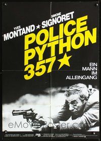 2w163 POLICE PYTHON 357 German movie poster '76 Yves Montand, Simone Signoret, Francois Perier