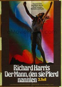 2w175 RETURN OF A MAN CALLED HORSE German poster '76 Richard Harris, Gale Sondergaard, cool artwork!
