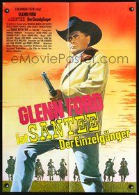 2w183 SANTEE German movie poster '73 Glenn Ford, Michael Burns, Jay Silverheels, Dana Wynter
