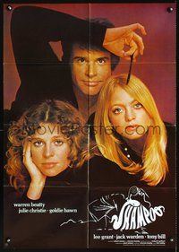 2w193 SHAMPOO German movie poster '75 best close up of Warren Beatty, Julie Christie & Goldie Hawn!