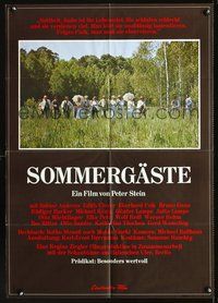 2w208 SUMMER GUESTS German movie poster '76 Sommergaste, Peter Stein, Bruno Ganz, Michael Konig