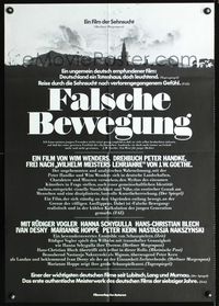 2w226 WRONG MOVE reviews German movie poster '74 Falsche Bewegung, Wim Wenders, Rudiger Vogler