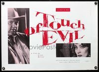 2y070 TOUCH OF EVIL linen Belgian poster 16x23 R90s cool different image of Orson Welles & Dietrich!
