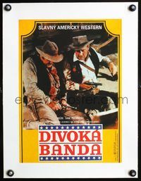 2y149 WILD BUNCH linen Czech 11x16 '91 Peckinpah, different image of William Holden & Borgnine!