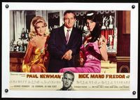 2y130 COOL HAND LUKE linen Italian photobusta '67 classic fake image of Paul Newman with sexy girls!